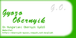 gyozo obernyik business card